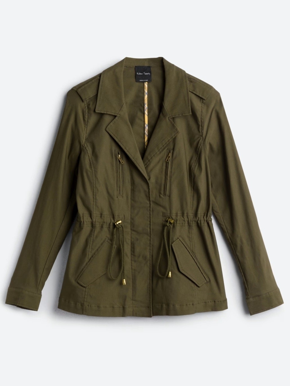 'Laysha' Cargo Jacket in Olive